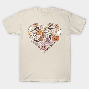 Halloween Heart Love Boo T-Shirt